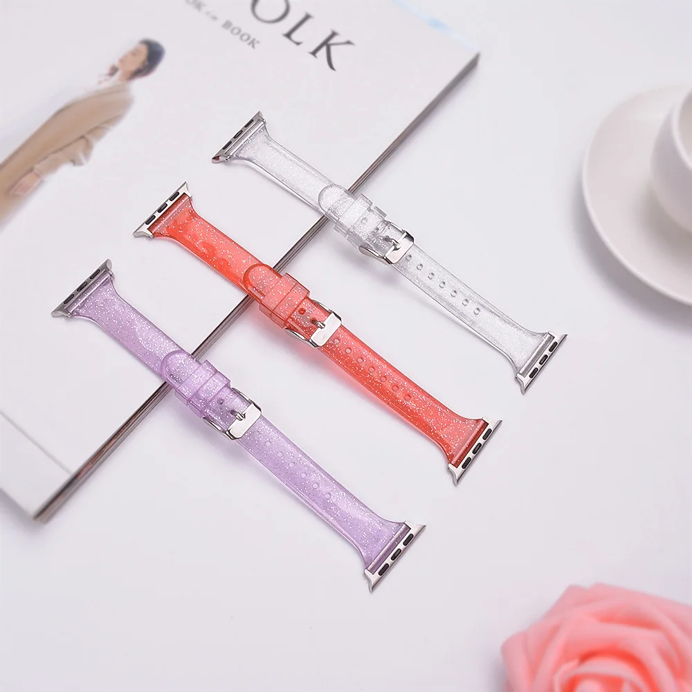 BOORUI Transparent tpu silicone strap for apple watch series 5 strap Personalized watch strap for iwatch 38mm 42mm, Transparent black white red purple pink blue
BOORUI Transparent tpu silicone strap for apple watch series 5 strap Personalized watch strap for iwatch 38mm 42mm, Transparent black white red purple pink blue