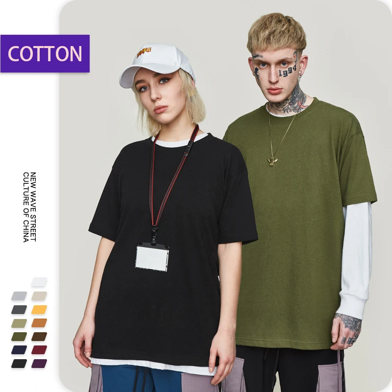 Sports men's cotton short-sleeved T-shirt retro washed cotton casual fashion boy clothes custom wholesale 200grams
Sports men's cotton short-sleeved T-shirt retro washed cotton casual fashion boy clothes custom wholesale 200grams