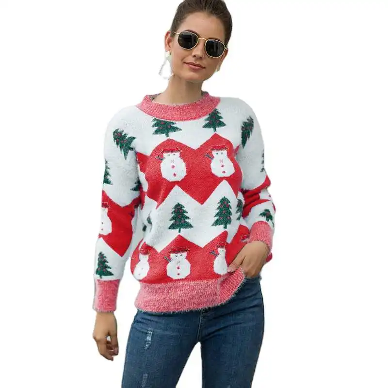 Knitted Christmas Ugly sweaters with classic Snowflake Fawn Jacquard winter, 4 colors
Knitted Christmas Ugly sweaters with classic Snowflake Fawn Jacquard winter, 4 colors