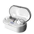 White Waterproof Bluetooth Earphones Touch Control Hifi Wireless Earbuds Headset