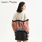 Fashionable patterns winter warm wool coat warm and soft faux fur cropped jacket