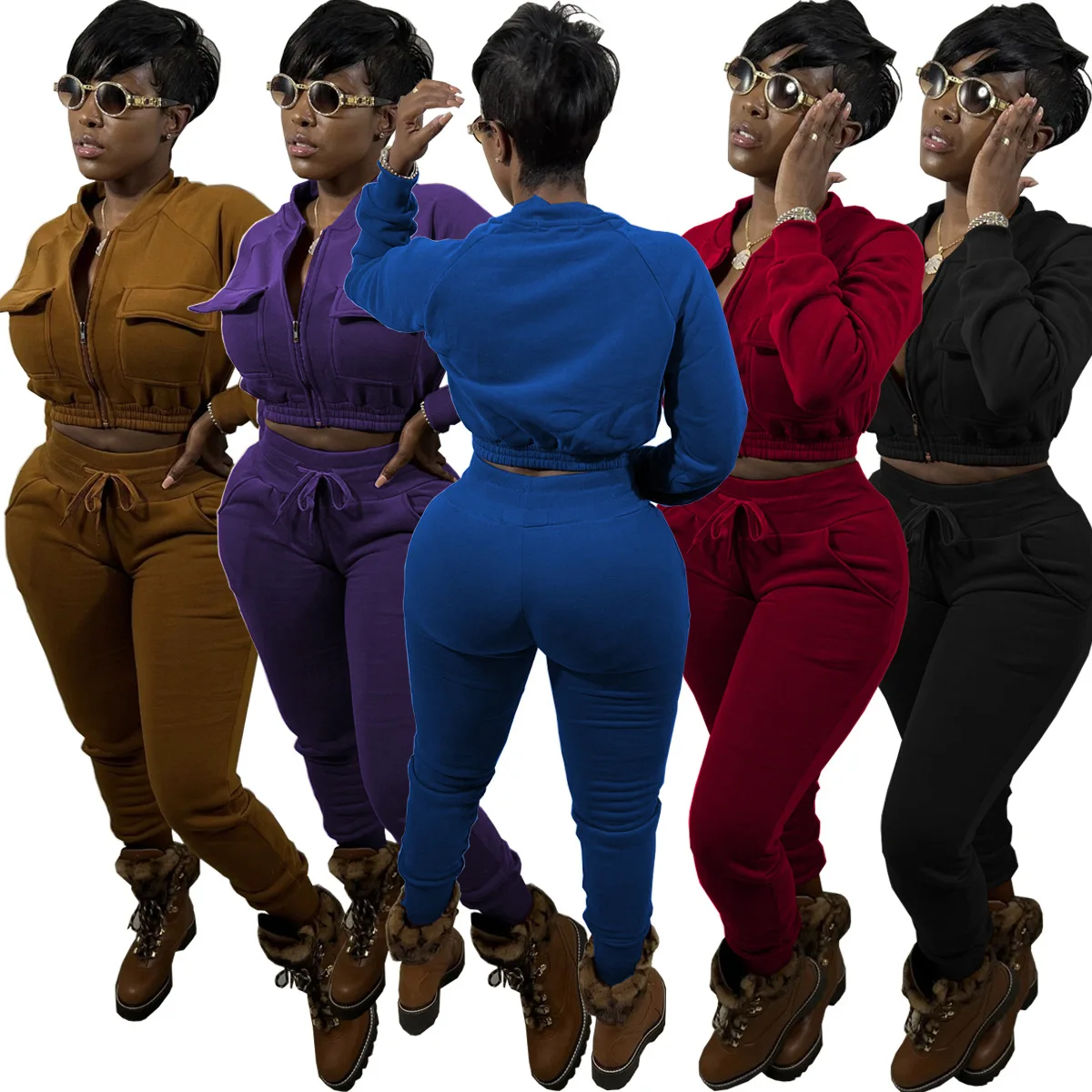 Women Two Piece Pant Set Outfits Clothing Jackets Coats Crop Tops Fall 2 Piece Winter Pant Sets prettylittlething tracksuit
Women Two Piece Pant Set Outfits Clothing Jackets Coats Crop Tops Fall 2 Piece Winter Pant Sets prettylittlething tracksuit