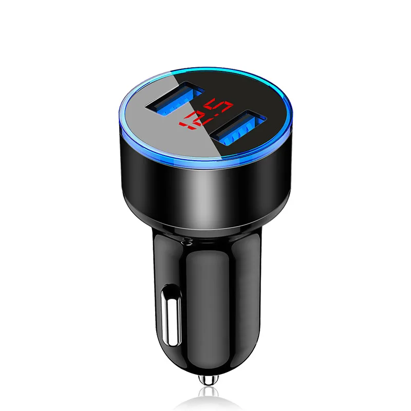 Factory Hot Selling 5V Dual USB Digital Display Car Charger For Mobile Phone In Car Charging Universal USB Charger LCD Display, Red,blue,silver,gold,black
Factory Hot Selling 5V Dual USB Digital Display Car Charger For Mobile Phone In Car Charging Universal USB Charger LCD Display, Red,blue,silver,gold,black