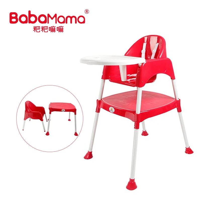 red high chair baby