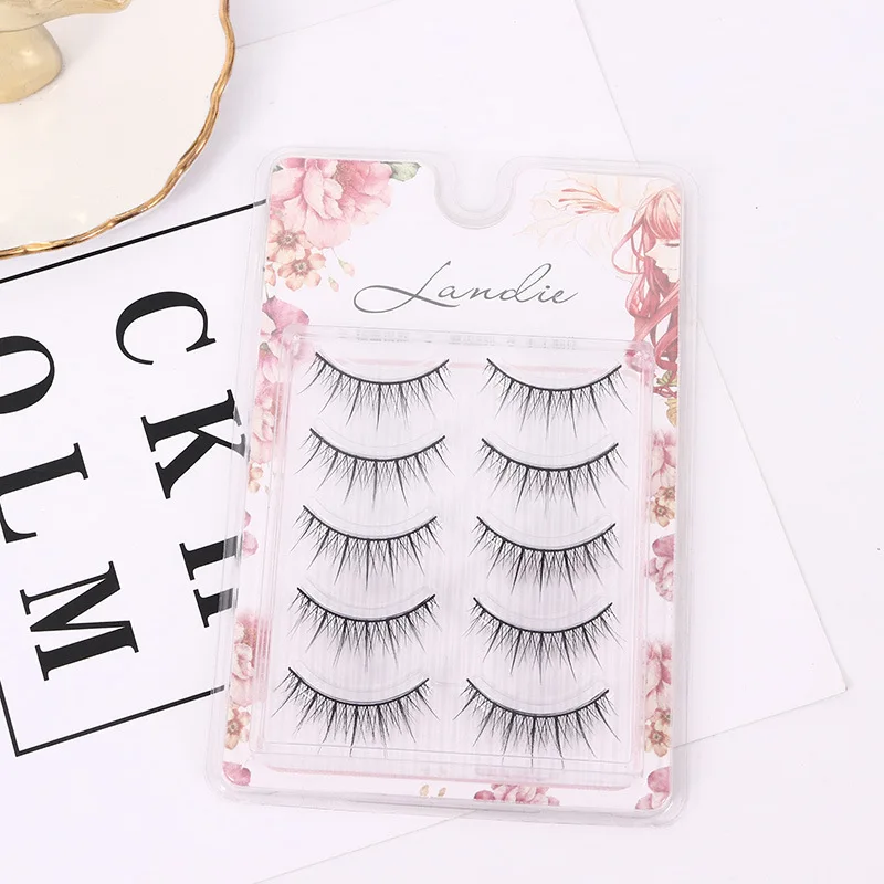 Manufacturers direct sales of new cute girl Japanese handsharpened 3D false eyelashes 5 pairs acrylic natural slender style
Manufacturers direct sales of new cute girl Japanese handsharpened 3D false eyelashes 5 pairs acrylic natural slender style