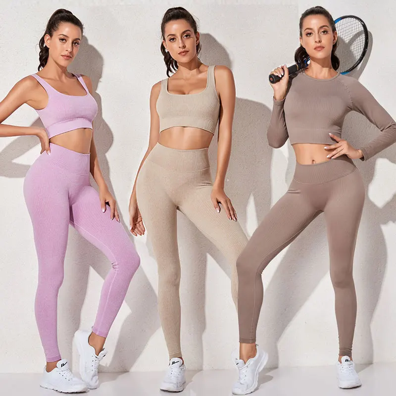 3Pcs Seamless Yoga Set Gym Fitness Clothing soft Sportswear Female Workout Leggings Top Sport Clothes Training Yoga Suit, Custom choose
3Pcs Seamless Yoga Set Gym Fitness Clothing soft Sportswear Female Workout Leggings Top Sport Clothes Training Yoga Suit, Custom choose