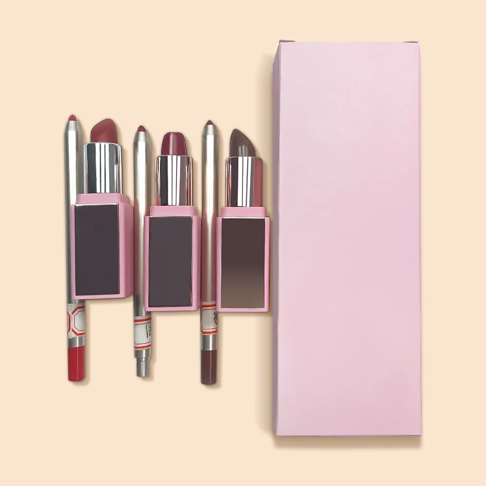 Wholesale Matte Solid Lipstick Set With Lip Liner Makeup Gift Custom Waterproof Lip Stick Lip Kit Sets
Wholesale Matte Solid Lipstick Set With Lip Liner Makeup Gift Custom Waterproof Lip Stick Lip Kit Sets