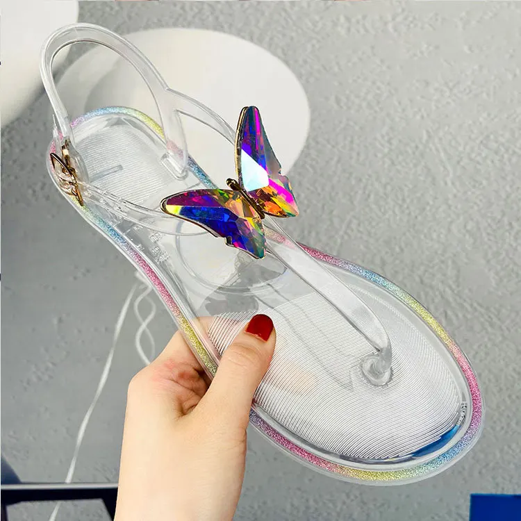 Wholesale Fashion Colorful Butterfly Summer Jelly Shoes flat sandals for women beach sandals
Wholesale Fashion Colorful Butterfly Summer Jelly Shoes flat sandals for women beach sandals