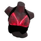 OEM Service Up Bra Party Fiber Optic Glow in the Dark Light Up Festival Rave Lighting LED Bra