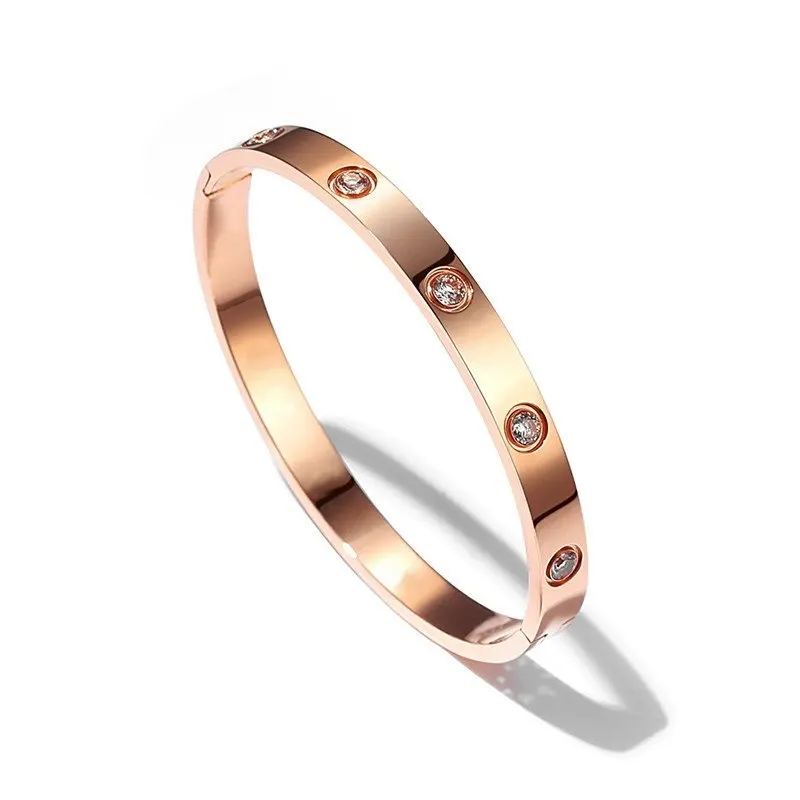 New Fashion Classic Women's Bangles For Women Gold Silver Rose Gold Color Rhinestone Bracelet Cuff Simple Trendy Jewelry, Steel, gold
New Fashion Classic Women's Bangles For Women Gold Silver Rose Gold Color Rhinestone Bracelet Cuff Simple Trendy Jewelry, Steel, gold