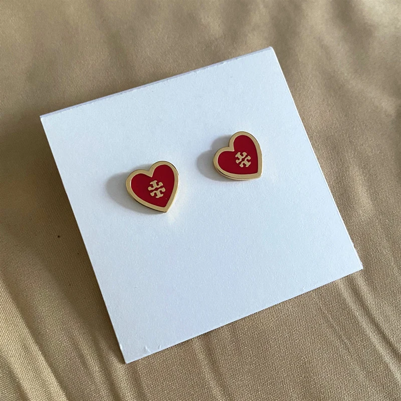 Luxury Enamel Love heart stud earrings jewelry 18k gold plated famous brand TB letter earrings for women 2021, 5 colors to choose
Luxury Enamel Love heart stud earrings jewelry 18k gold plated famous brand TB letter earrings for women 2021, 5 colors to choose
