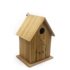 Wholesale Wooden bird nest,decorative wooden carved bird cage