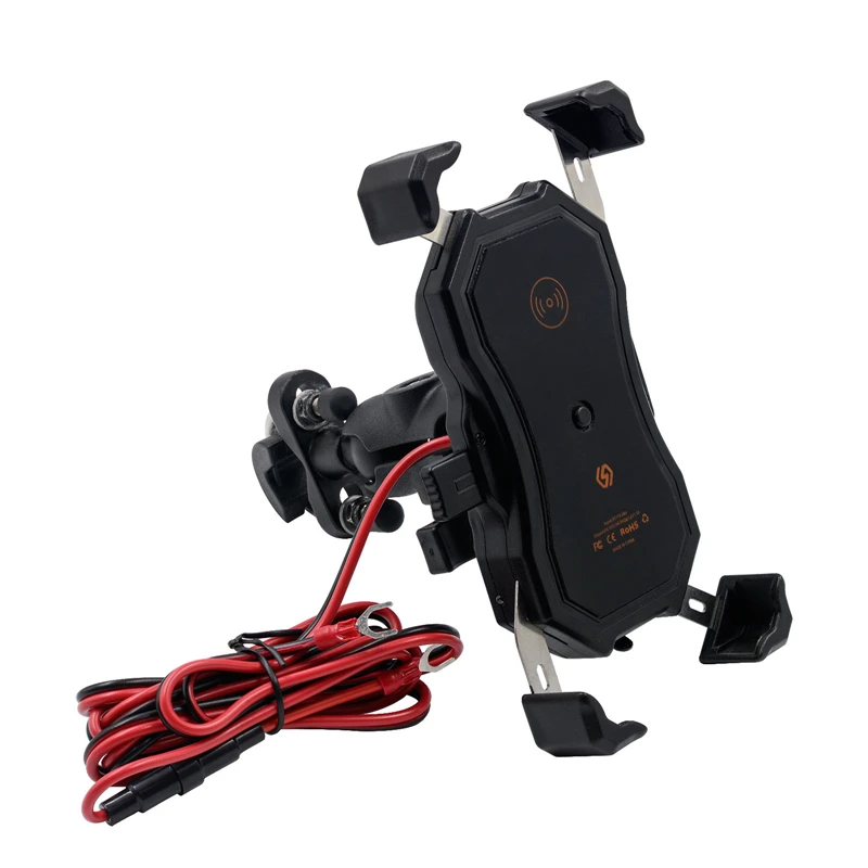 New Arrivals 2021 Qi Wireless Charger 10W Motorcycle Phone Holder Mount Handlebar USB Charger For Scooter e-Bike
New Arrivals 2021 Qi Wireless Charger 10W Motorcycle Phone Holder Mount Handlebar USB Charger For Scooter e-Bike