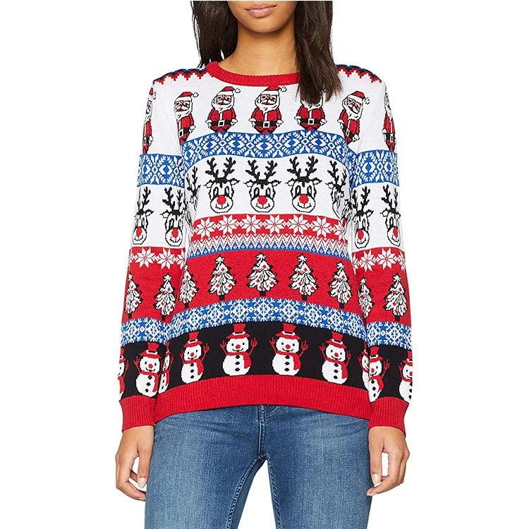 Christmas Sweater Loose Jumper Jacquard Knitwear Custom Source Factory New Autumn and Winter Ladies Sweater Sweater Women Casual
Christmas Sweater Loose Jumper Jacquard Knitwear Custom Source Factory New Autumn and Winter Ladies Sweater Sweater Women Casual