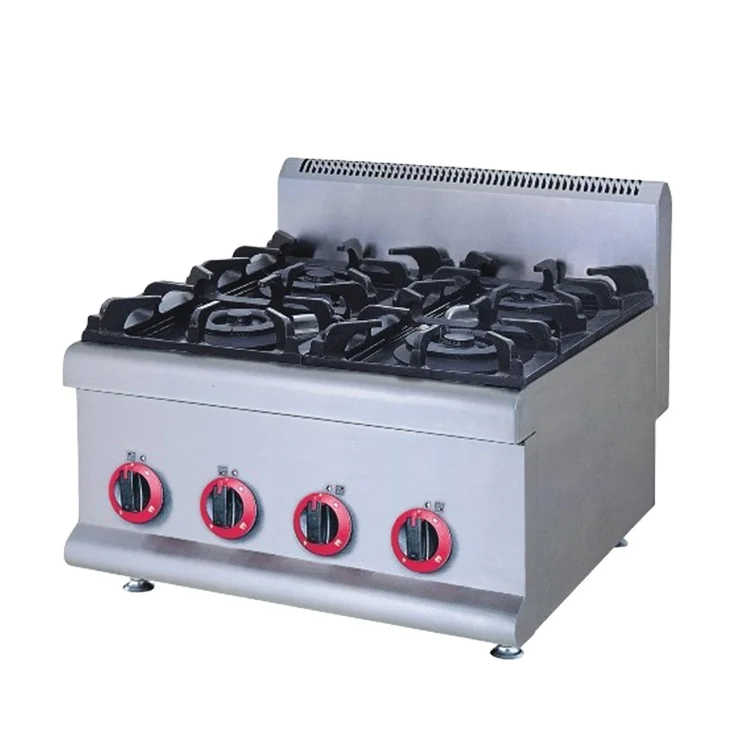 Commercial Kitchen Equipment Stainless Steel 304 4 Burner Electric Stove