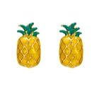 E-212 Xuping wholesale fashion handmade bohemian earrings, gold cute boho jewelry, pineapple stud earrings for women
