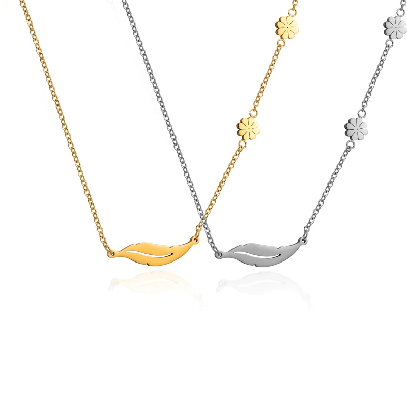 Exquisite Leaf Flower Pendants Gold Plated Stainless Steel Necklaces For Autumn Season, Gold/rose gold/ black/steel
Exquisite Leaf Flower Pendants Gold Plated Stainless Steel Necklaces For Autumn Season, Gold/rose gold/ black/steel
