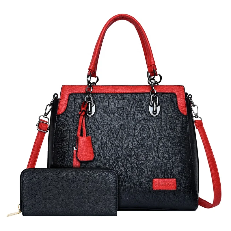 2021 New Fashion Letter Tote Bag Women Two Pieces Luxury Pu Leather Purse And Handbags, Red/blue/black
2021 New Fashion Letter Tote Bag Women Two Pieces Luxury Pu Leather Purse And Handbags, Red/blue/black