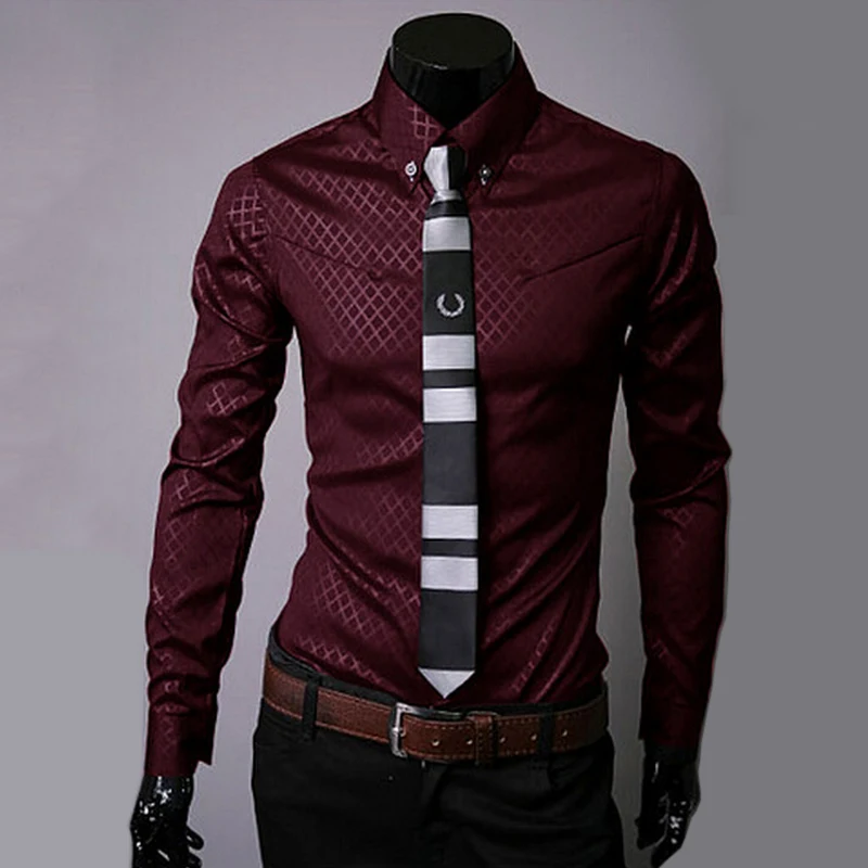 New Fashion Men Spring Button Lapel Long Sleeve Printing Slim Tops Casual Business Shirt
New Fashion Men Spring Button Lapel Long Sleeve Printing Slim Tops Casual Business Shirt
