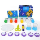 good quality brush paint draw kid washable finger paint sets for children handle
