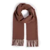 High Quality Dual-Use Scarf And Shawl Custom Logo Polyester Viscose Silk Woven Jacquard Brushed Scarf