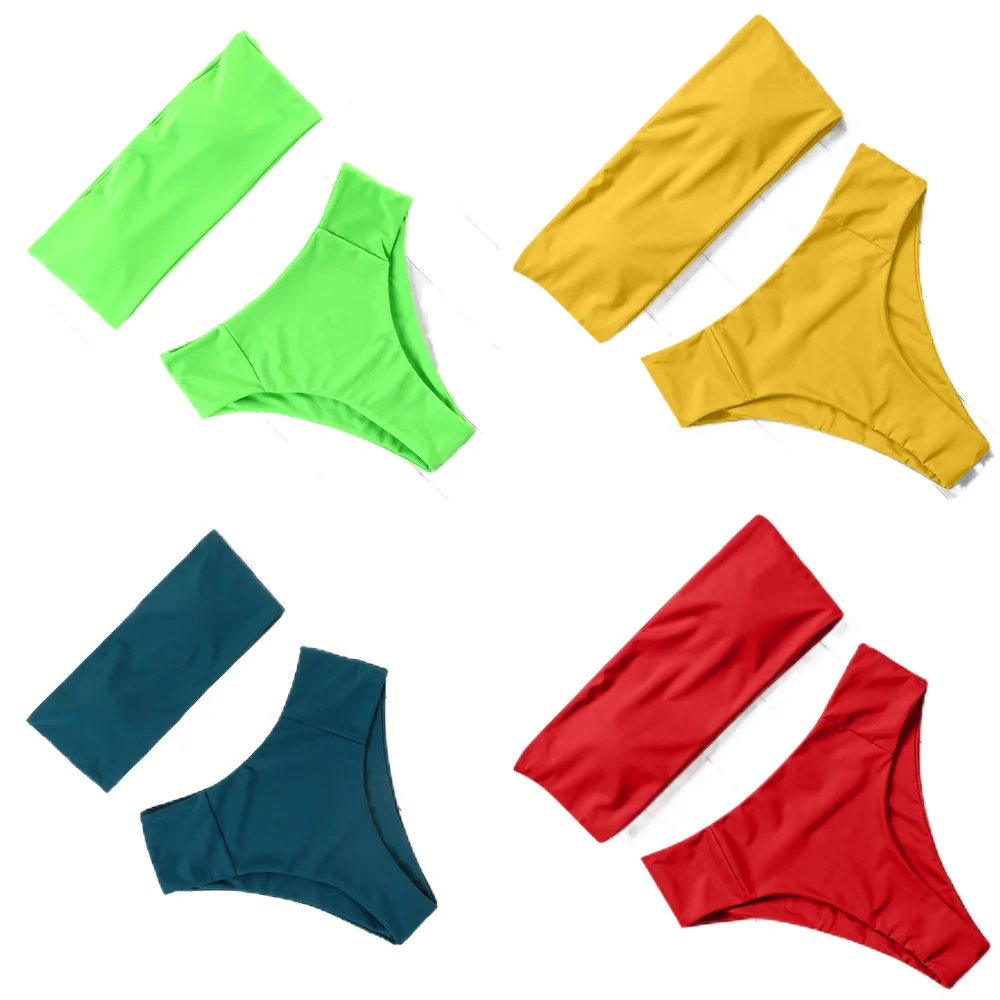 2021 Summer Sexy Swimsuit High Waist Strapless 2 Pieces Bikini Set Bathing Suits For Women
2021 Summer Sexy Swimsuit High Waist Strapless 2 Pieces Bikini Set Bathing Suits For Women