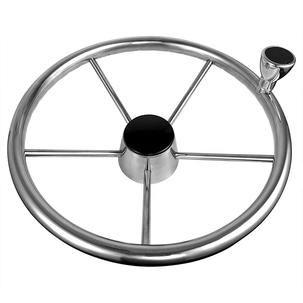 Accessories Steering Wheel Silver High Mirror Polish Boat Marine 316 Stainless Steel Knob Steering Wheel with Knob
Accessories Steering Wheel Silver High Mirror Polish Boat Marine 316 Stainless Steel Knob Steering Wheel with Knob