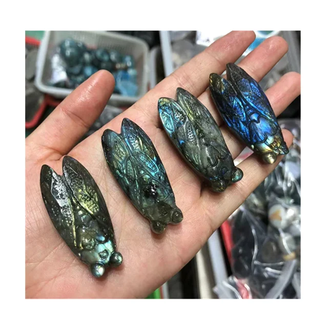 Wholesale crystal crafts blue flash labradorite cicada statue natural crystals for sale
Wholesale crystal crafts blue flash labradorite cicada statue natural crystals for sale