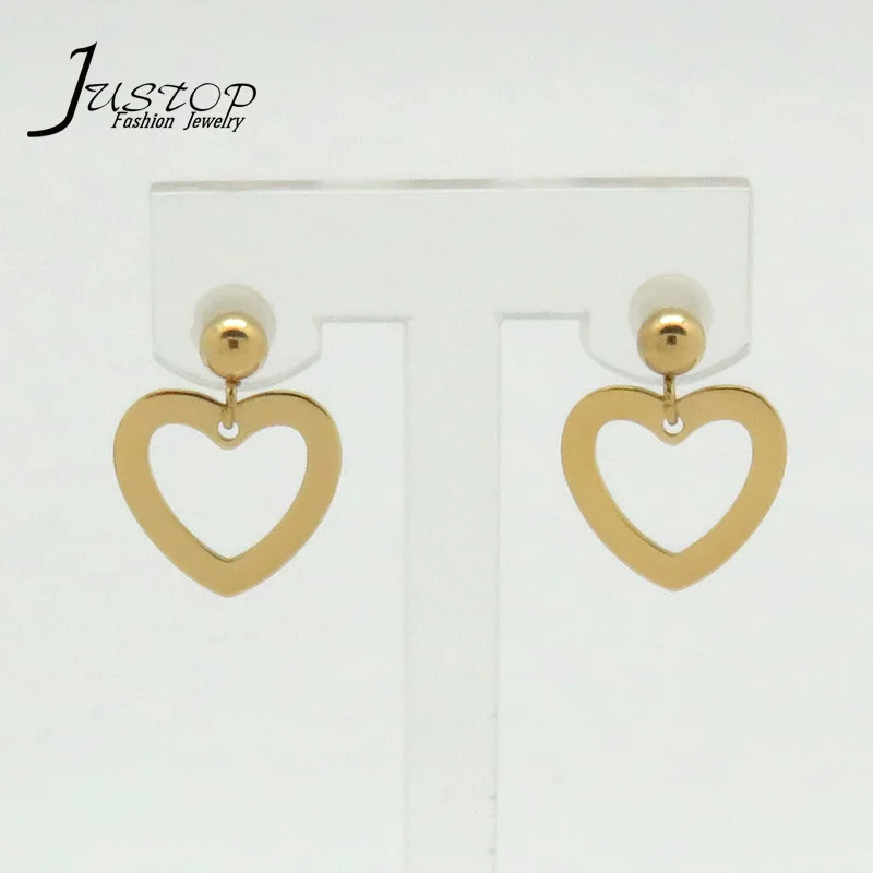 Guangzhou jewelry yellow gold plated stainless steel heart earrings for girls, As picture
Guangzhou jewelry yellow gold plated stainless steel heart earrings for girls, As picture