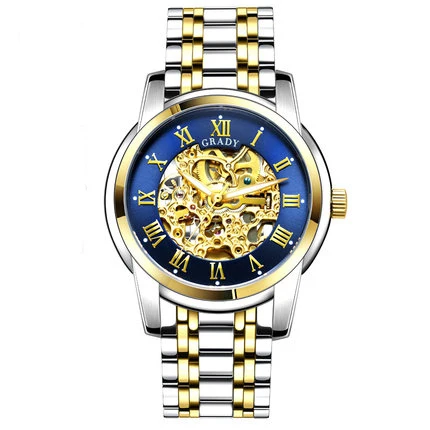 Hot Selling Waterproof Movement Automatic Mechanical Wrist Watch With All-steel Strap
Hot Selling Waterproof Movement Automatic Mechanical Wrist Watch With All-steel Strap
