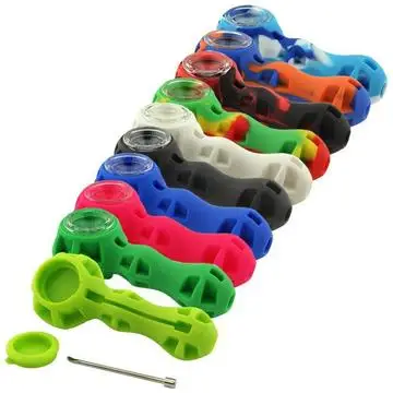 RTS Hot sell portable silicone tobacco hand pipes smoking pipe custom water pipes for smoking, Colorful
RTS Hot sell portable silicone tobacco hand pipes smoking pipe custom water pipes for smoking, Colorful