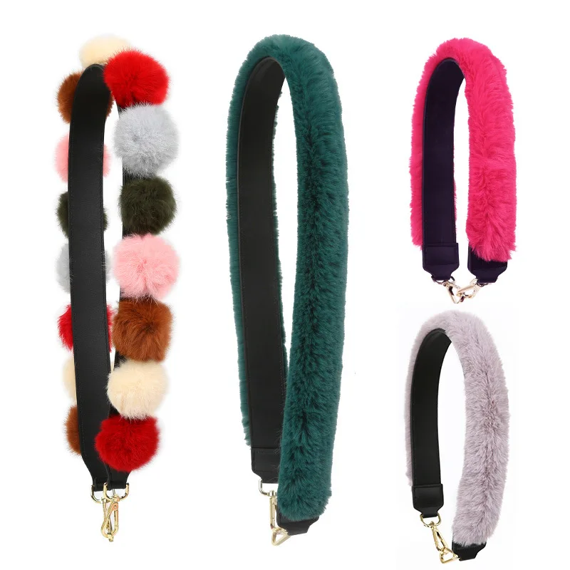 110/105/90/65cm winter plush Wool fabric Shoulder strap Rex rabbit fur bag belt fashion diy Inclined shoulder bag strap handle
110/105/90/65cm winter plush Wool fabric Shoulder strap Rex rabbit fur bag belt fashion diy Inclined shoulder bag strap handle