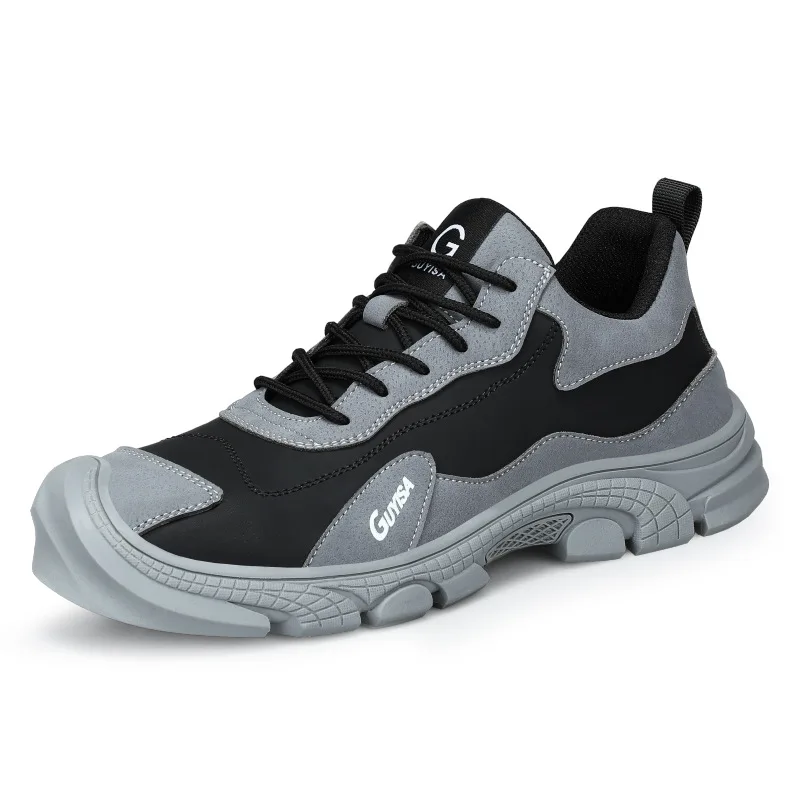 Wear-resistant lightweight waterproof smash-resistant puncture-resistant indestructible men's work shoes safety shoes, Grey
Wear-resistant lightweight waterproof smash-resistant puncture-resistant indestructible men's work shoes safety shoes, Grey