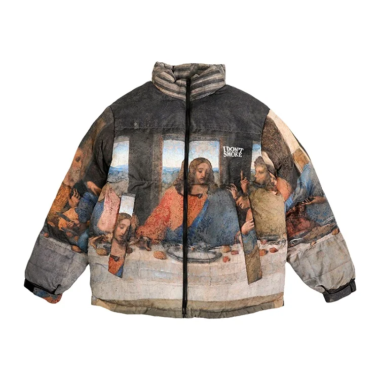 wholesale casual winter sport digital sublimation hip hop stylish bandana men's designed padded varsity puffer jacket, Customized color
wholesale casual winter sport digital sublimation hip hop stylish bandana men's designed padded varsity puffer jacket, Customized color