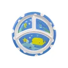 Food grade custom design BPA-free unbreakable cheap kids portion melamine plate