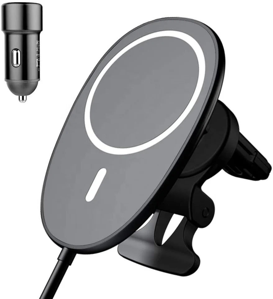 Wireless Car Charger Mount for iPhone 12 Series and Other Phone Replacement for Magsafe Car Charger with Magnetic Magic Stciker
Wireless Car Charger Mount for iPhone 12 Series and Other Phone Replacement for Magsafe Car Charger with Magnetic Magic Stciker