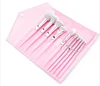 Eyeliner Brush Makeup Brushes Face Body Colorful Cosmetic Tools 10 Pcs Per set With Pu Storage Bag
