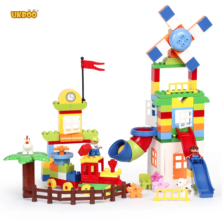 New Arrival 111PCS Windmill Paradise Assembling Toys Big Brick D u p l o Size Intelligence Building Blocks Diy Educational Toys
New Arrival 111PCS Windmill Paradise Assembling Toys Big Brick D u p l o Size Intelligence Building Blocks Diy Educational Toys