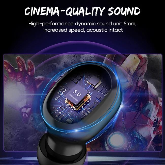 Waterproof CE RoHS FCC TWS V5.0 Stereo G6S Wireless Earphone Headset Headphone - ANKUX.COM