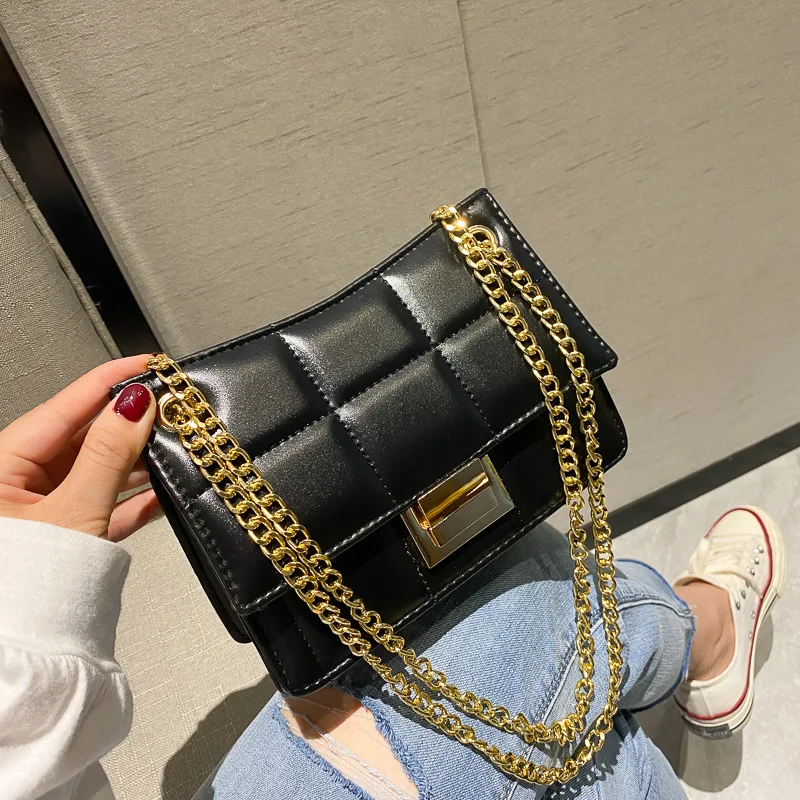 Lock Chain Shoulder Messenger Elegant Female Small Square leather women ladies lady handbags wholesale, Customized
Lock Chain Shoulder Messenger Elegant Female Small Square leather women ladies lady handbags wholesale, Customized