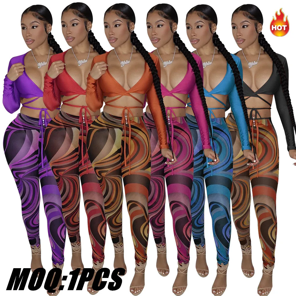 Printed Leggings Wrap Bandage Women 2 Piece Clothing Crop Top 2 Piece Pants Set For Women 2022, Picture
Printed Leggings Wrap Bandage Women 2 Piece Clothing Crop Top 2 Piece Pants Set For Women 2022, Picture
