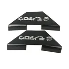 Customized Woven Fabric Neck miter fold plain clothing labels for Clothing