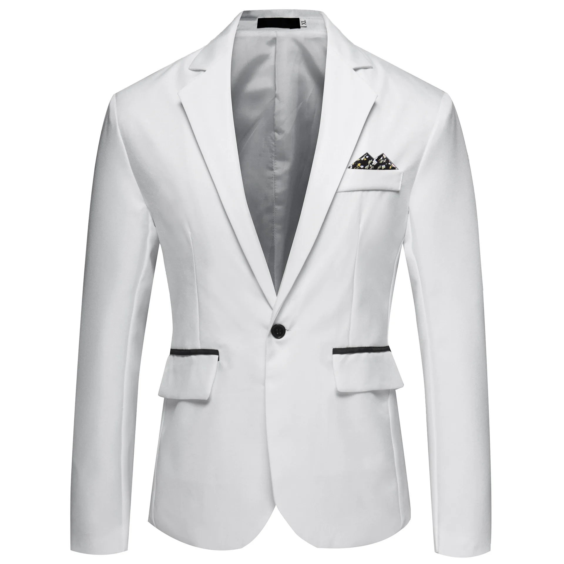 2022 new European and American men's lapel suit men's business large size casual single suit jacket men
2022 new European and American men's lapel suit men's business large size casual single suit jacket men