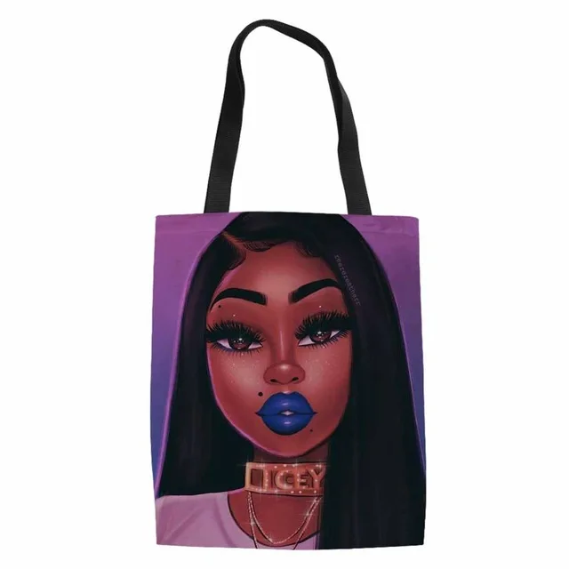 Custom Canvas hand bags Black Art African Girl Printing Shopping Bag Ladies Foldable Linen Tote Travel Bags Handbags For Women, Customized
Custom Canvas hand bags Black Art African Girl Printing Shopping Bag Ladies Foldable Linen Tote Travel Bags Handbags For Women, Customized