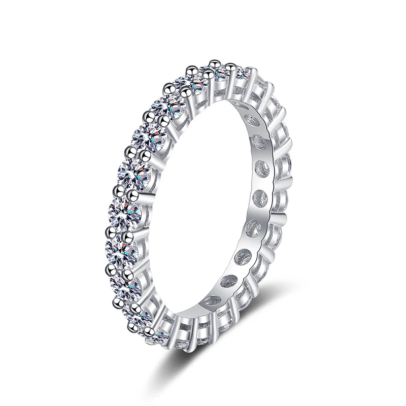 925 Sterling Silver Moissanite Ring for Women's Fashion Full Diamond Luxury Wedding Ring Fine Jewelry
925 Sterling Silver Moissanite Ring for Women's Fashion Full Diamond Luxury Wedding Ring Fine Jewelry