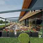 Outdoor PVC Pergola Canopy Resistant Retractable Roof Swimming Pool Qwning