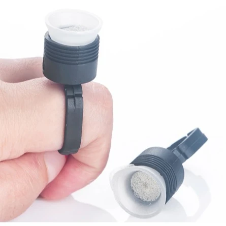 Medical Bag Tattoo Ink Cup Eco Ring Cup with Sponge Pink Or Black Color Disposable Sponge Pigment Ring Cup
Medical Bag Tattoo Ink Cup Eco Ring Cup with Sponge Pink Or Black Color Disposable Sponge Pigment Ring Cup
