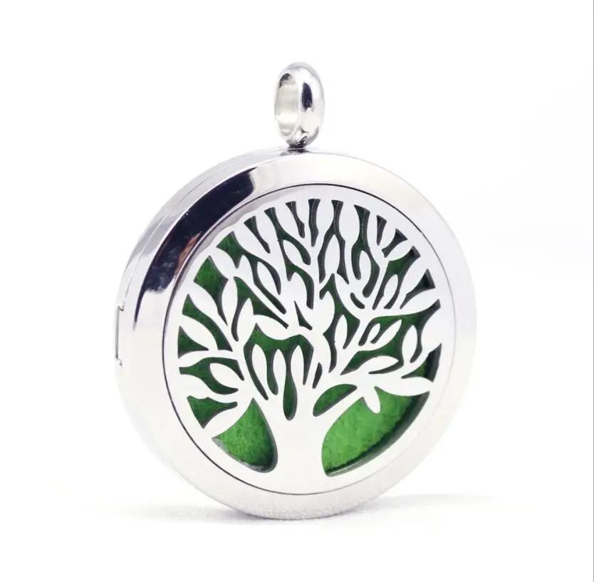 Hollow Aroma Therapy Essential Oil Round Locket Surgical Steel Tree Of Life Diffuser Necklace, Silver
Hollow Aroma Therapy Essential Oil Round Locket Surgical Steel Tree Of Life Diffuser Necklace, Silver