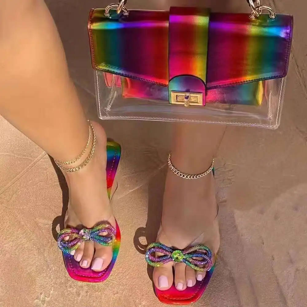 Hot style dye rhinestone bow ladies indoor slippers rainbow crystal women home flip flops dazzle diamond outdoor jelly flip flop
Hot style dye rhinestone bow ladies indoor slippers rainbow crystal women home flip flops dazzle diamond outdoor jelly flip flop