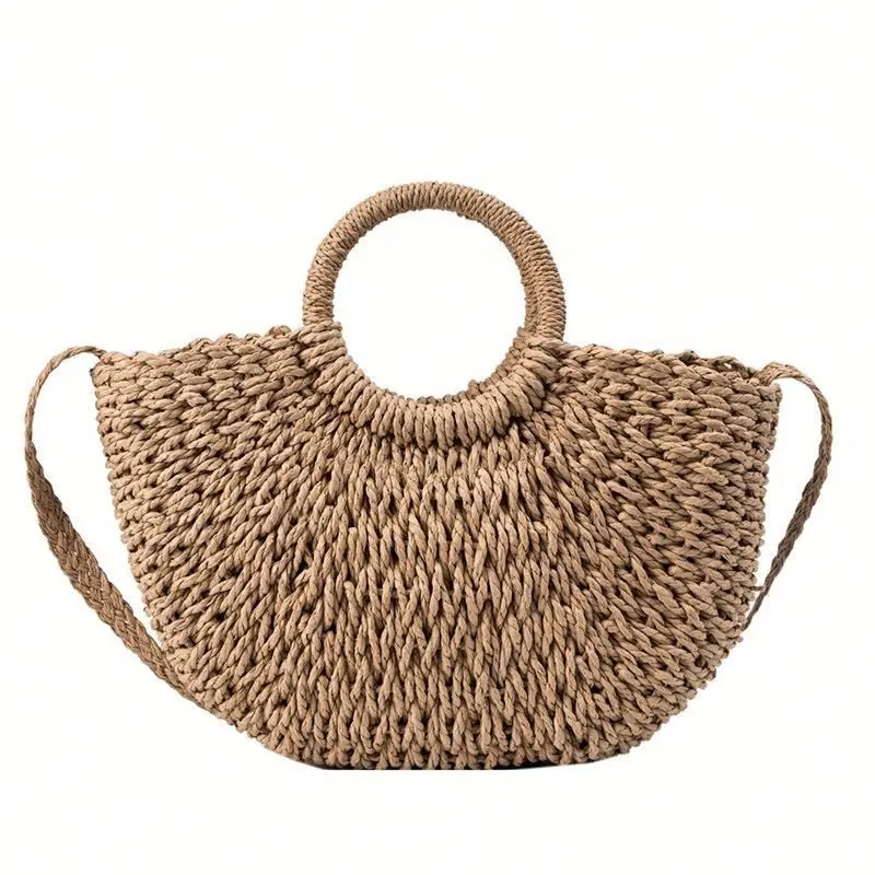 2020 Ins Women Casual Half Moon Bali Summer Beach Clutch Round Circular Jute Tote Shoulder Straw Rattan Bag
2020 Ins Women Casual Half Moon Bali Summer Beach Clutch Round Circular Jute Tote Shoulder Straw Rattan Bag